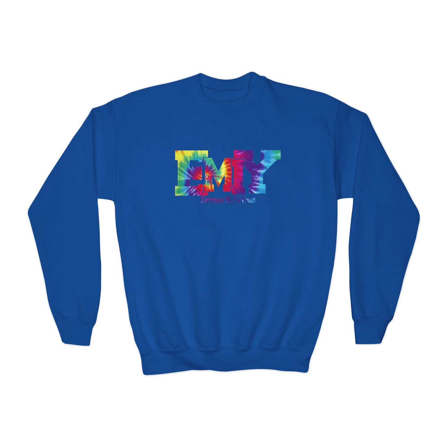 EMIY Youth Tie Die Crewneck Sweatshirt