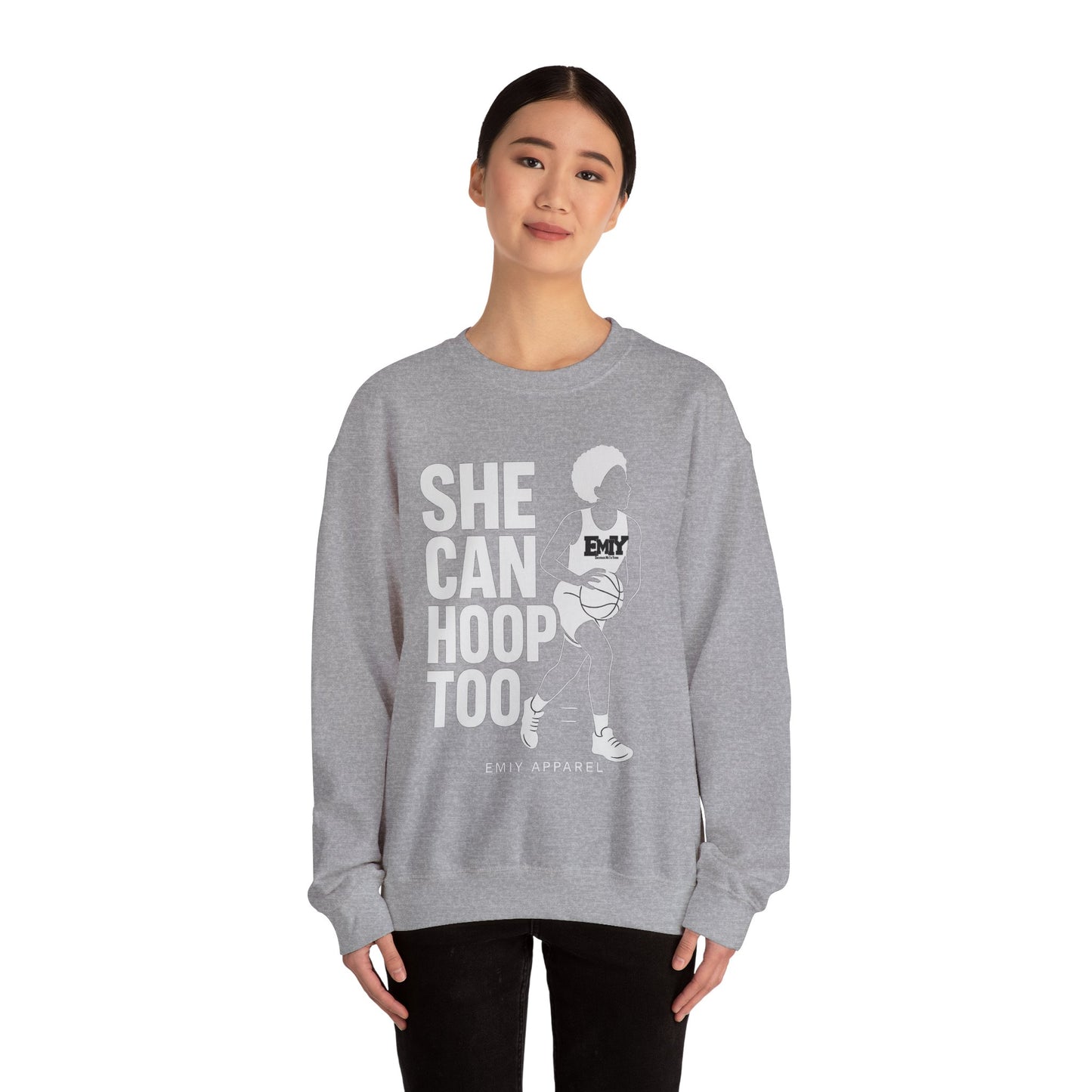 She Can Hoop Too by EMIY Apparel