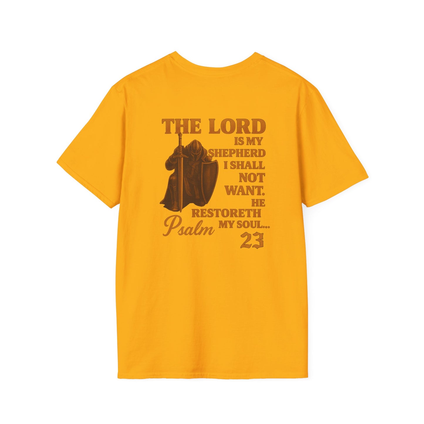 Psalm 23 Unisex T-Shirt - Bible Verse 'I Will Fear No Evil'