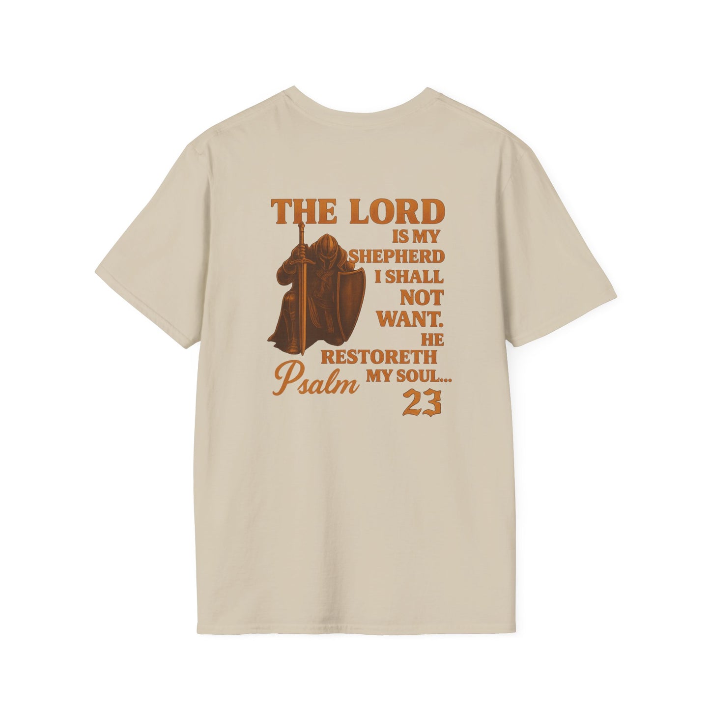 Psalm 23 Unisex T-Shirt - Bible Verse 'I Will Fear No Evil'