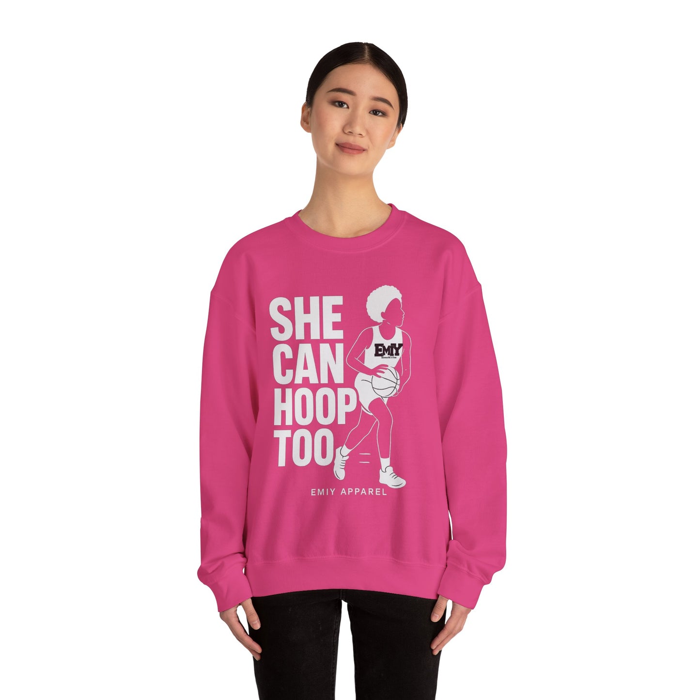 She Can Hoop Too by EMIY Apparel