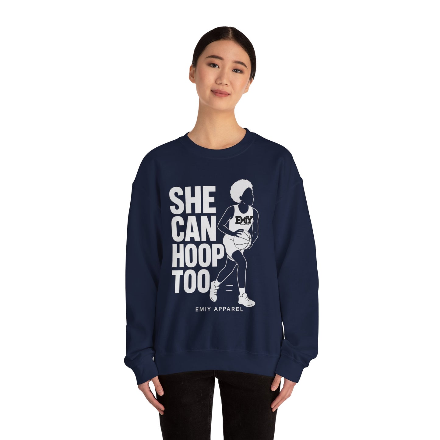 She Can Hoop Too by EMIY Apparel