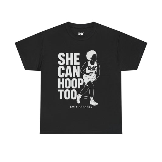 'She Can Hoop Too' Tee