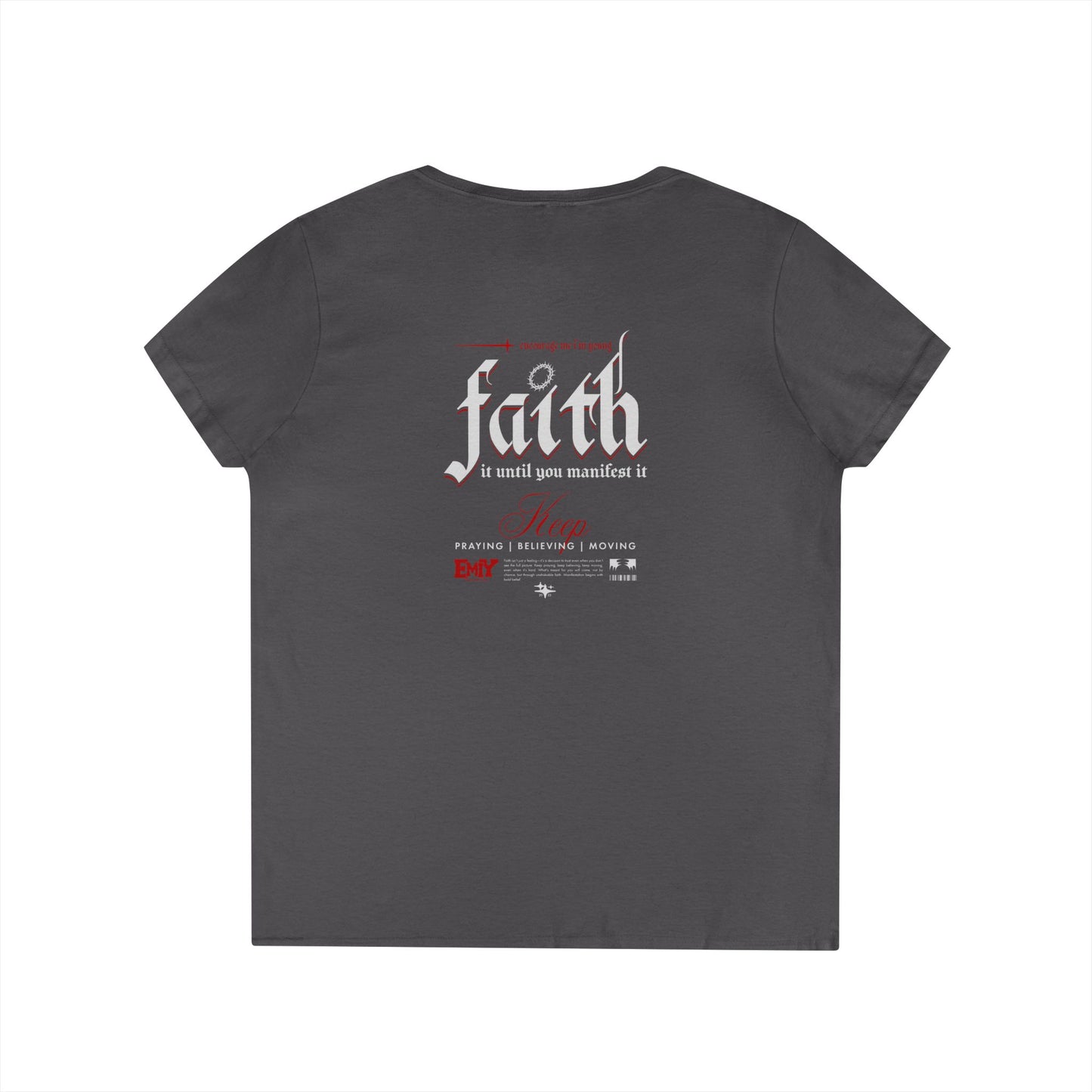 Faith It Ladies' V-Neck T-Shirt
