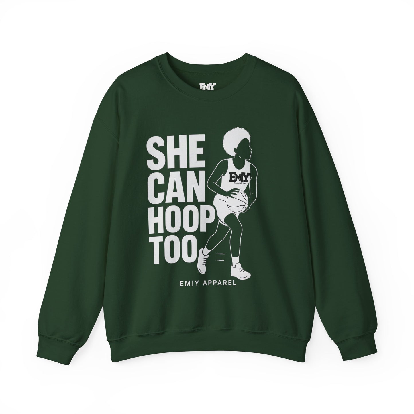 She Can Hoop Too by EMIY Apparel