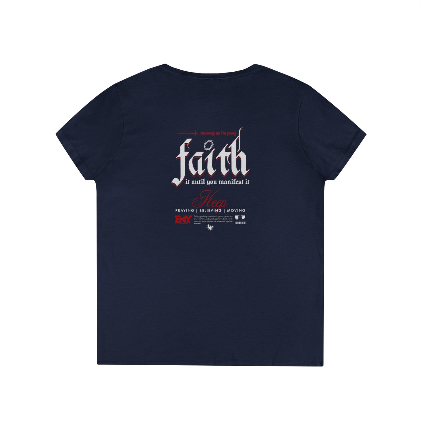 Faith It Ladies' V-Neck T-Shirt