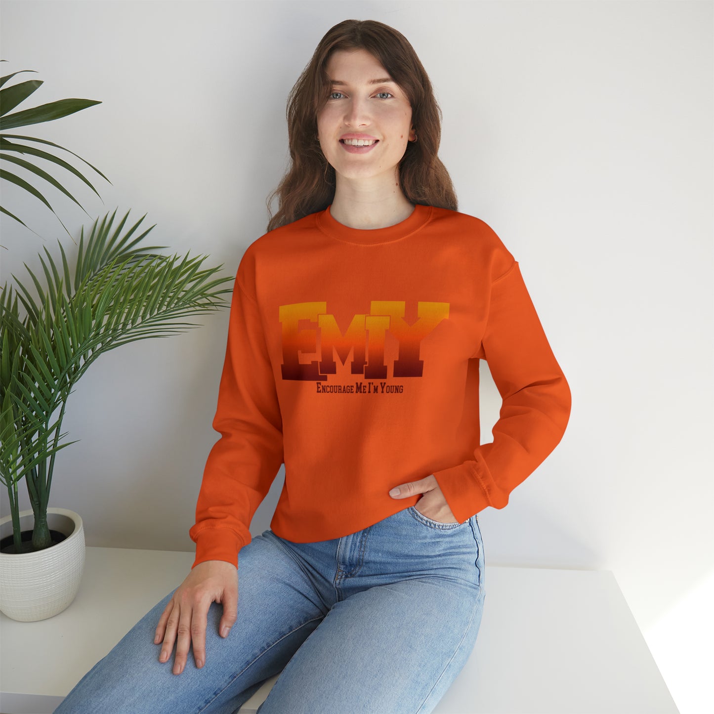 EMIY Burn Unisex Crewneck Sweatshirt