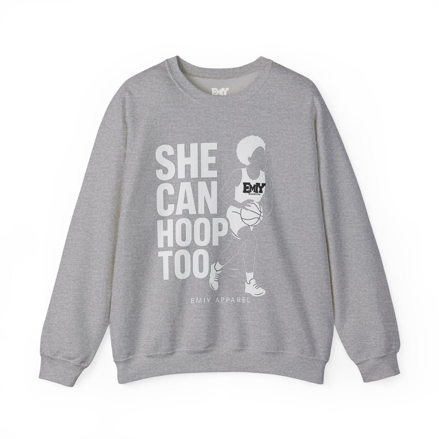 She Can Hoop Too by EMIY Apparel