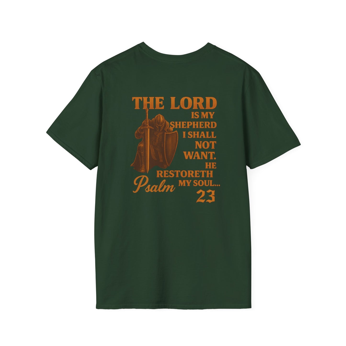 Psalm 23 Unisex T-Shirt - Bible Verse 'I Will Fear No Evil'