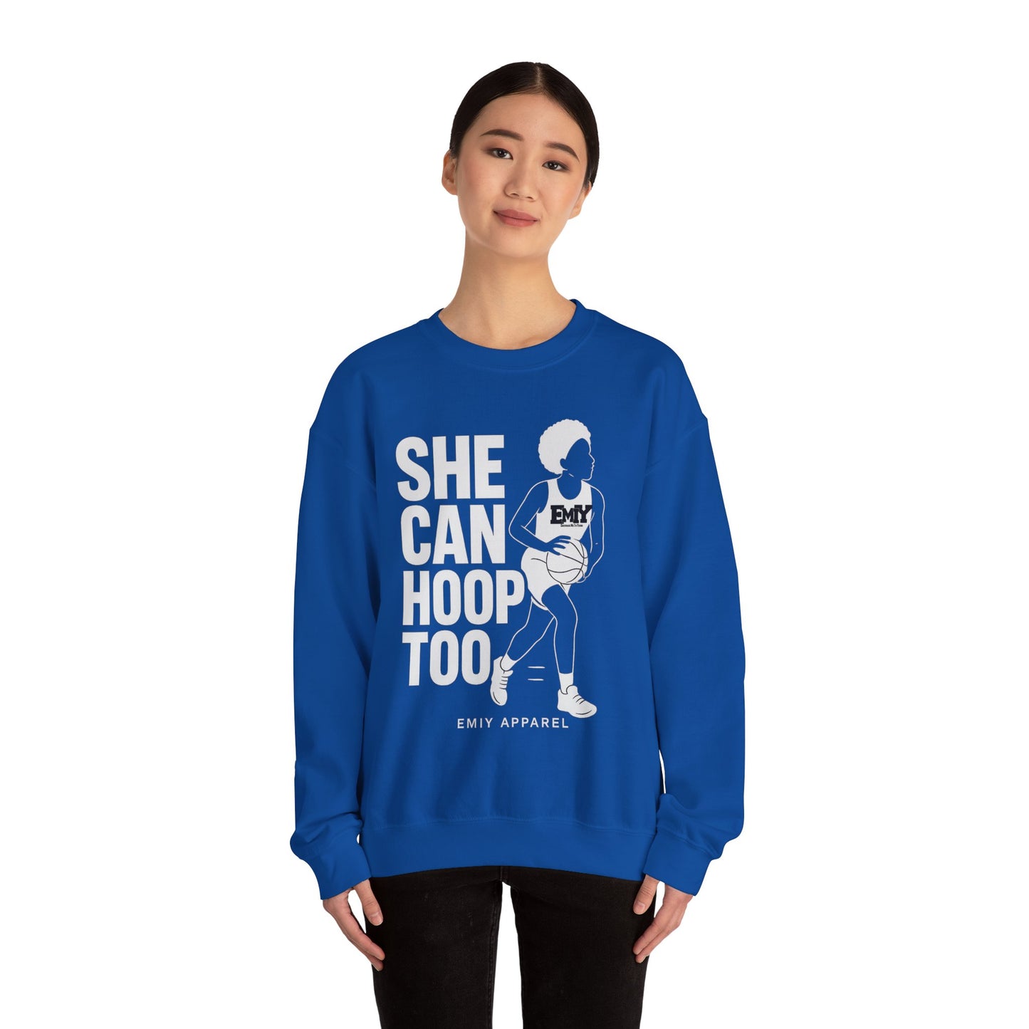 She Can Hoop Too by EMIY Apparel