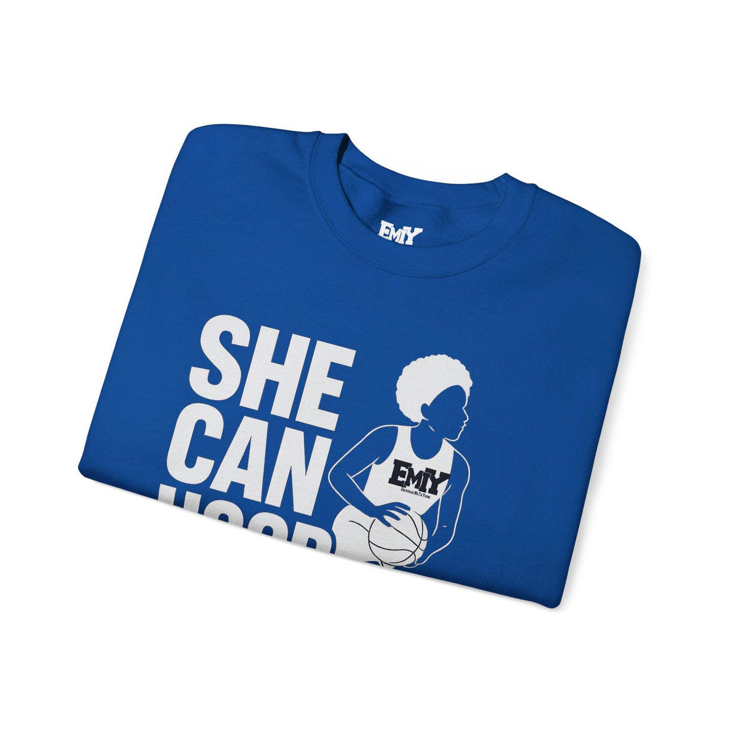 She Can Hoop Too by EMIY Apparel