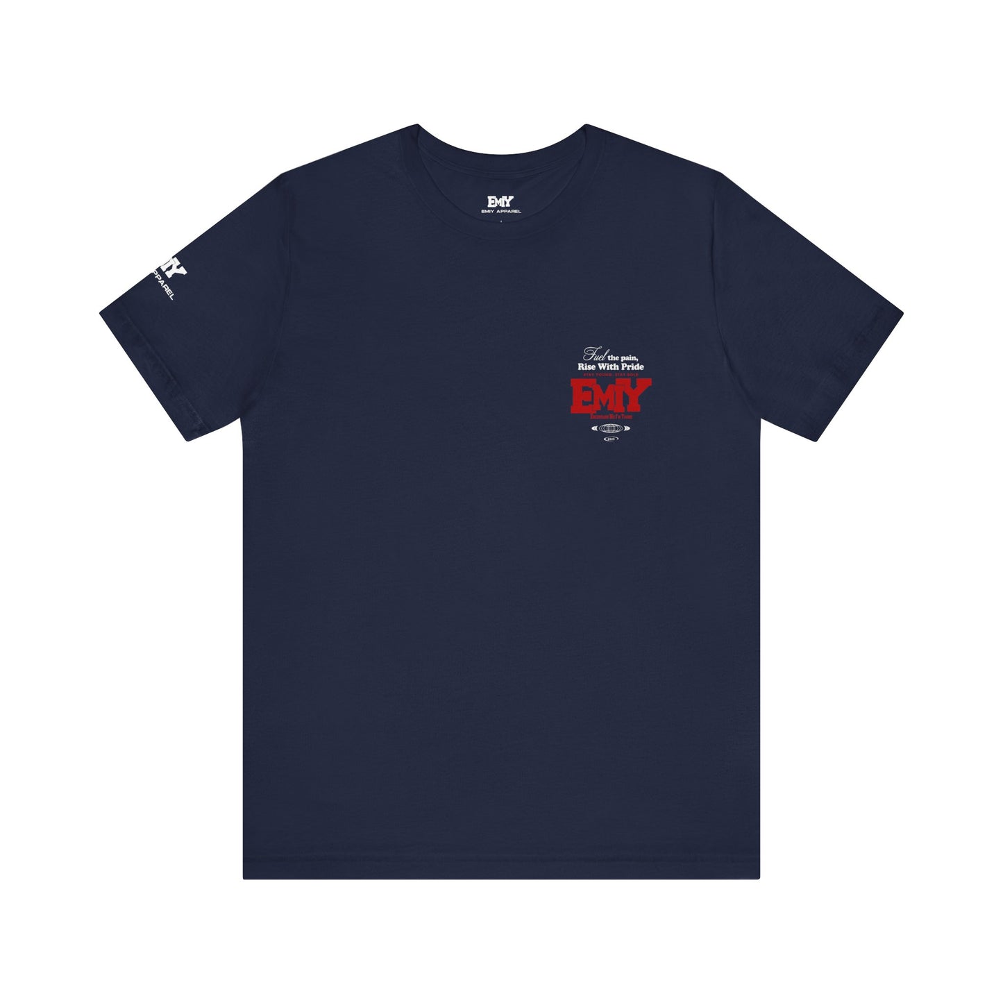 Motivational Fitness T-Shirt - 'Fuel The Pain, Rise With Pride'