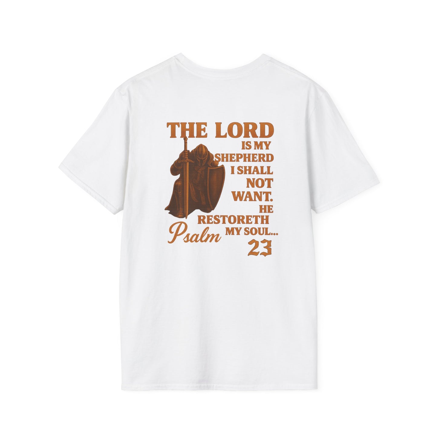 Psalm 23 Unisex T-Shirt - Bible Verse 'I Will Fear No Evil'