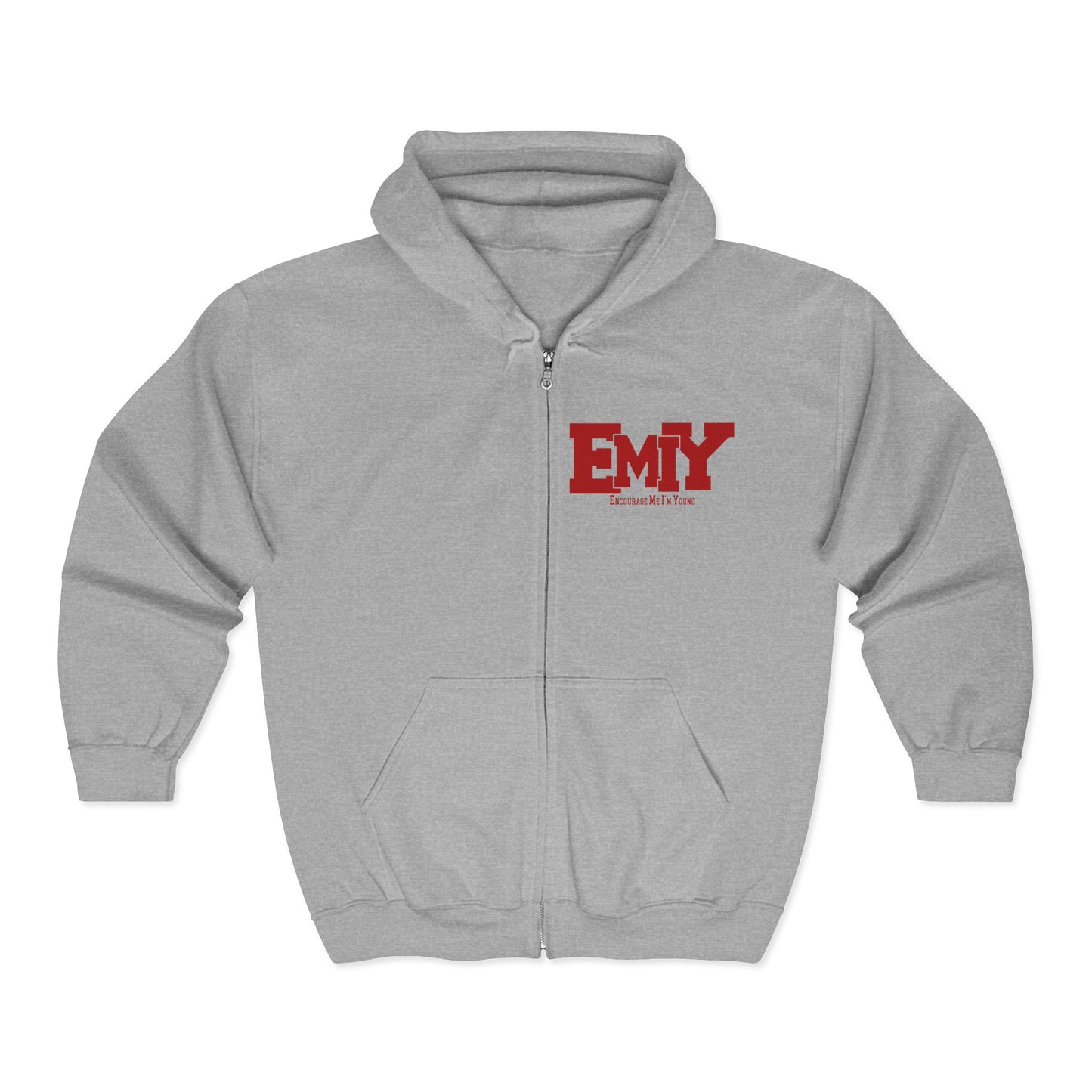 New EMIY Red Teen Zip Hoodie