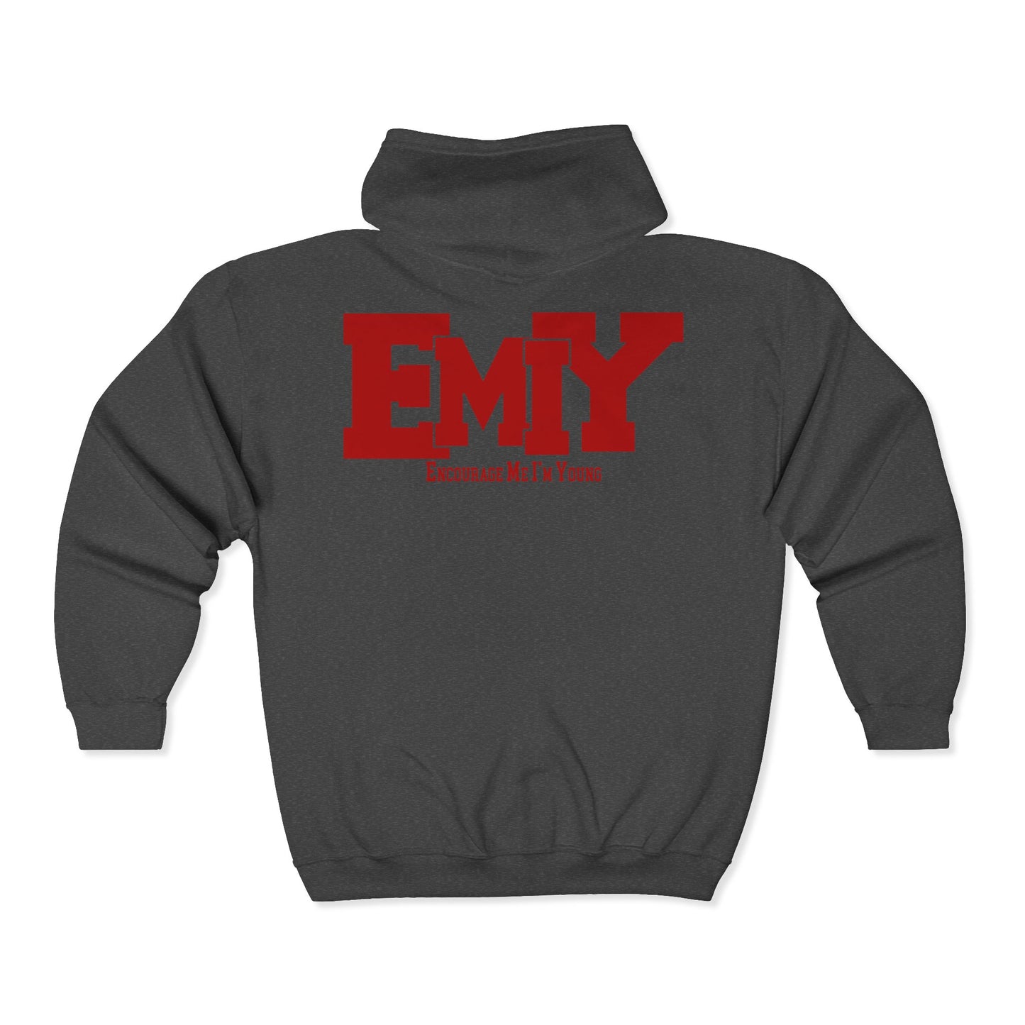 New EMIY Red Teen Zip Hoodie