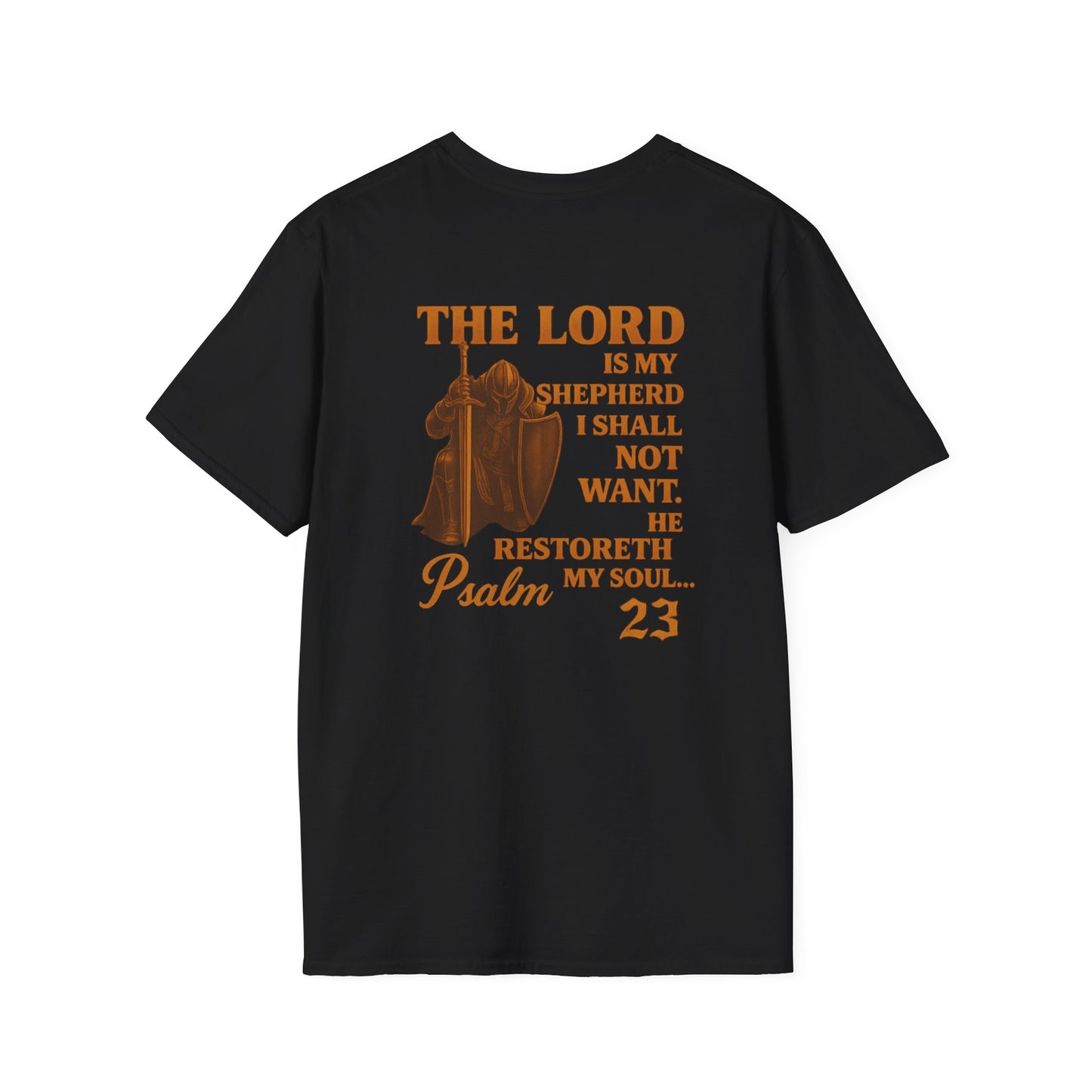 Psalm 23 Unisex T-Shirt - Bible Verse 'I Will Fear No Evil'