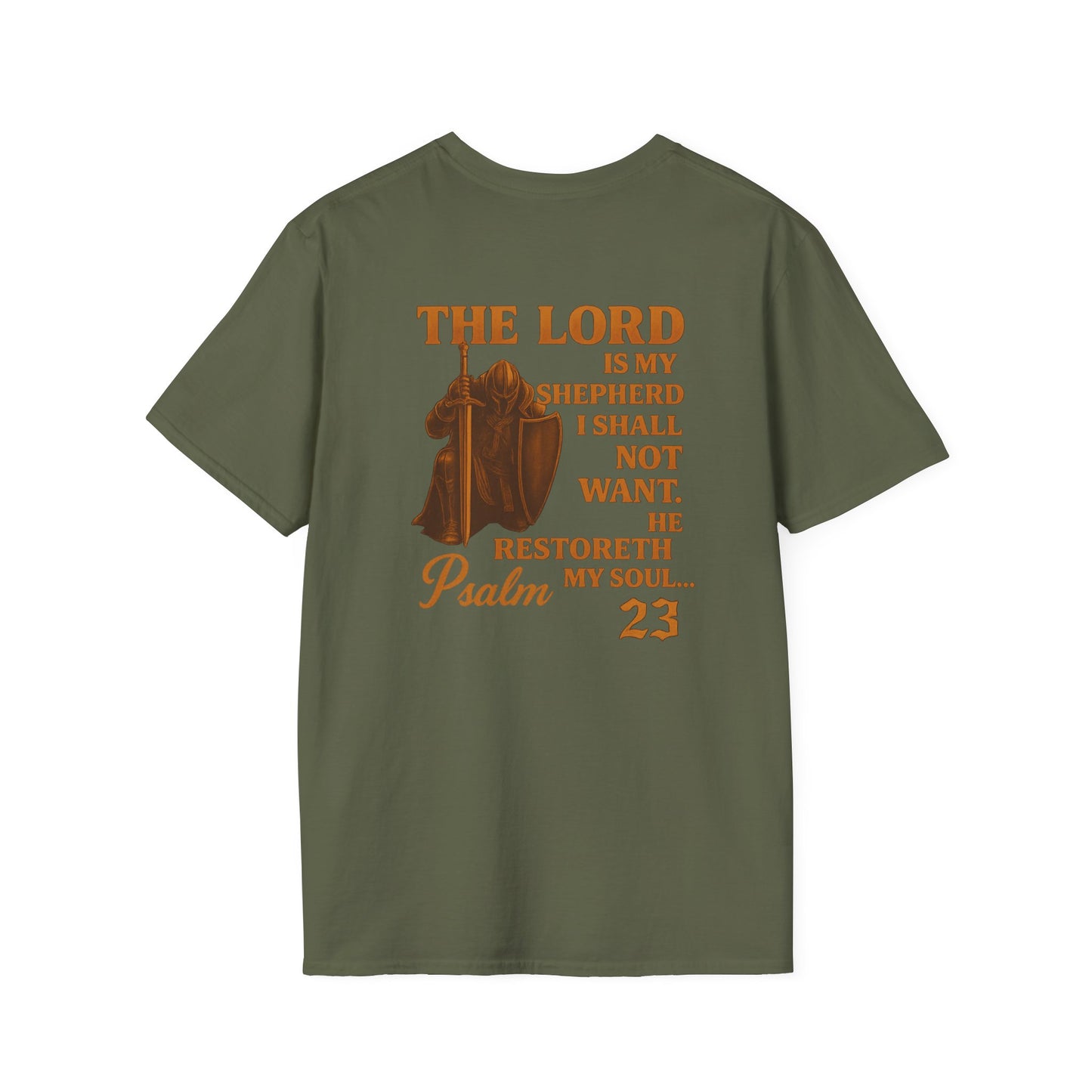 Psalm 23 Unisex T-Shirt - Bible Verse 'I Will Fear No Evil'