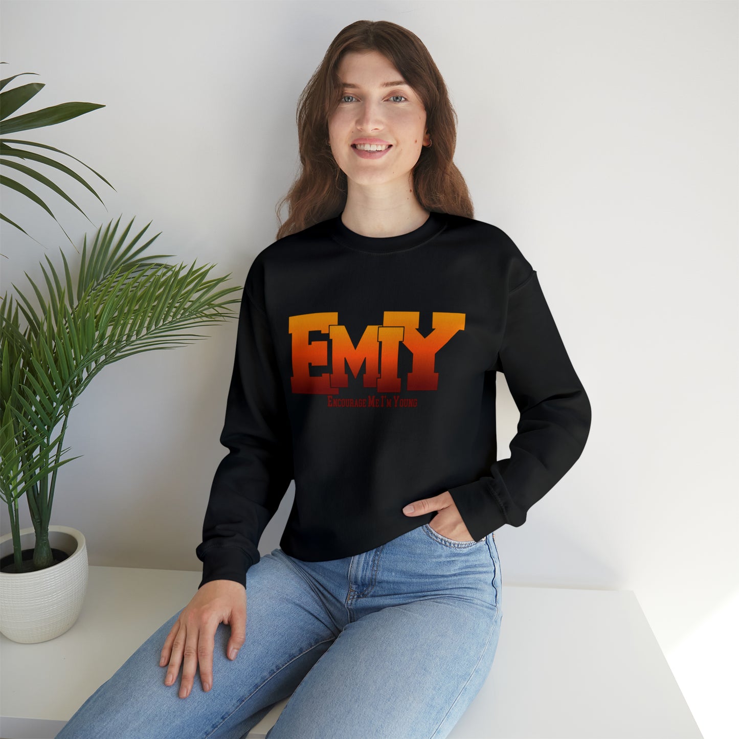 EMIY Burn Unisex Crewneck Sweatshirt