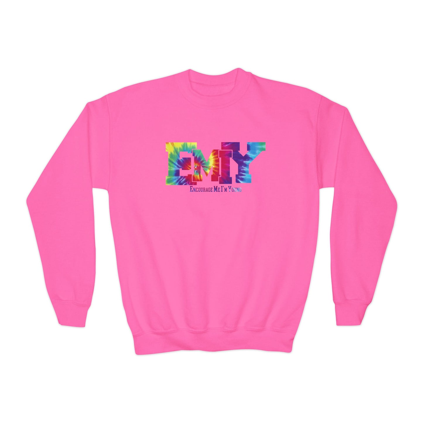 EMIY Youth Tie Die Crewneck Sweatshirt