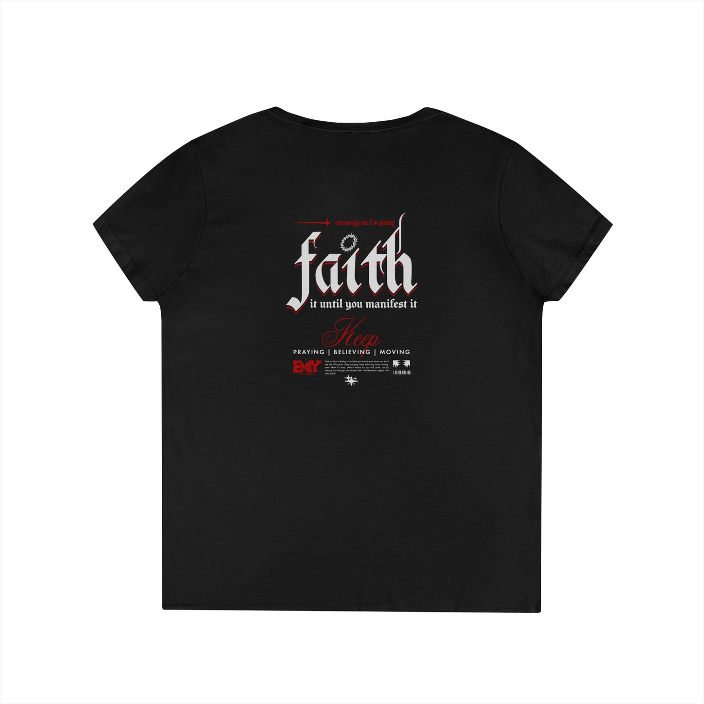 Faith It Ladies' V-Neck T-Shirt