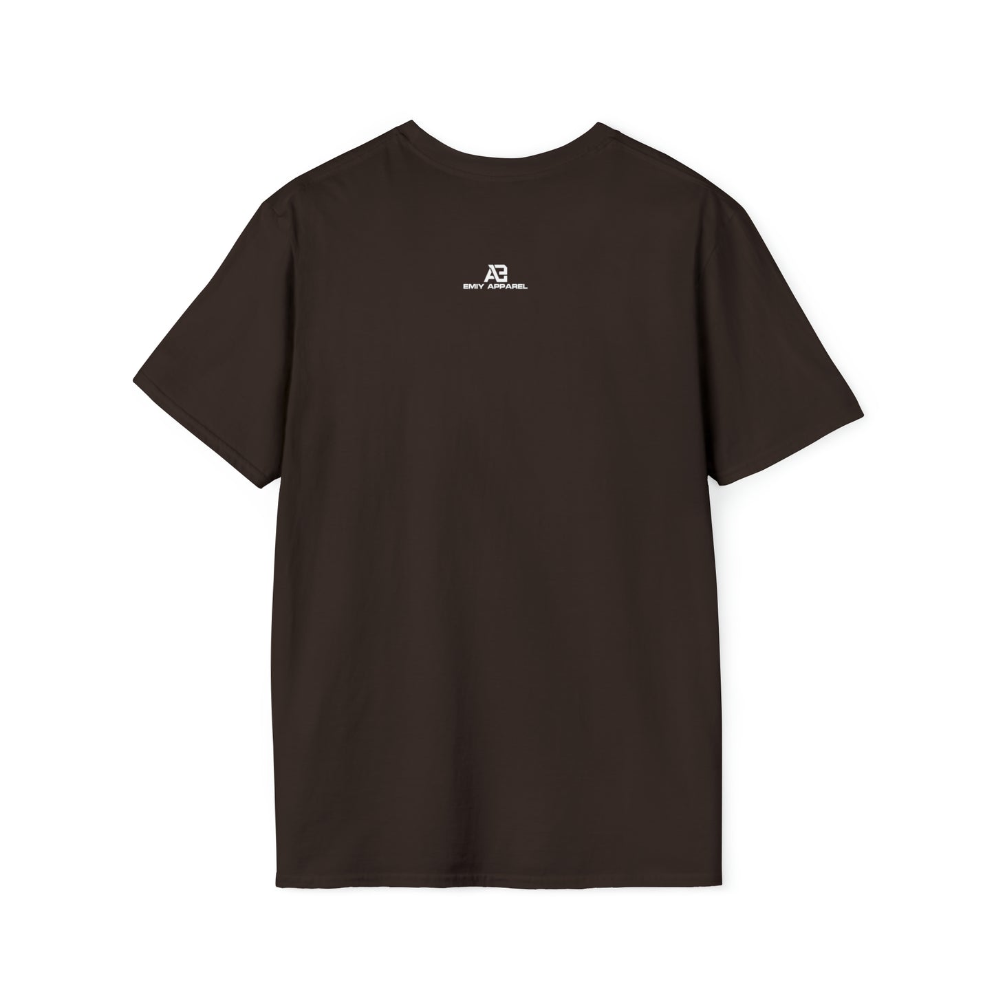 back view EMIY Burnt Unisex Softstyle T-Shirt