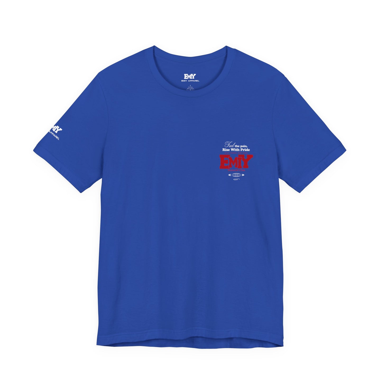 Motivational Fitness T-Shirt - 'Fuel The Pain, Rise With Pride'