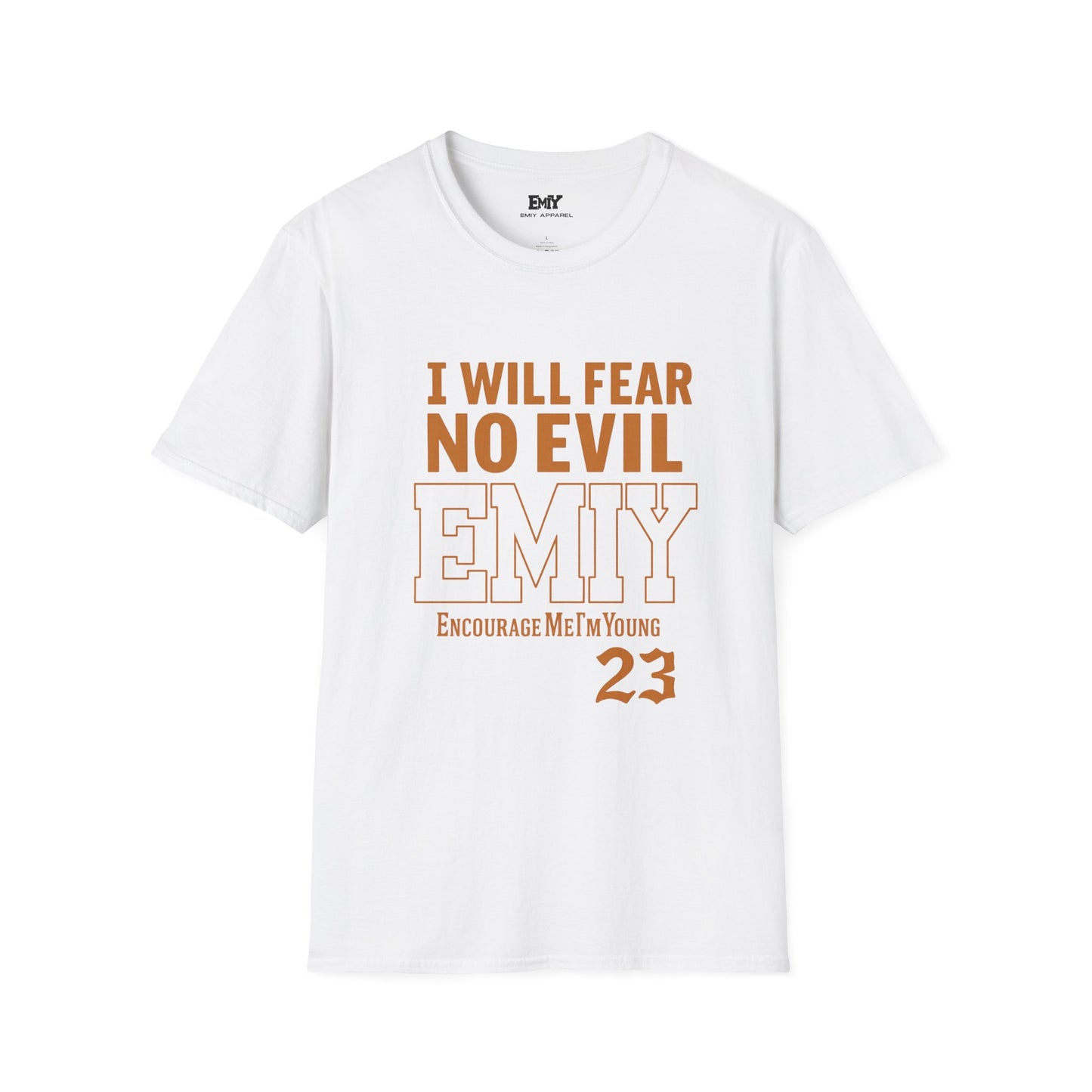 Psalm 23 Unisex T-Shirt - Bible Verse 'I Will Fear No Evil'