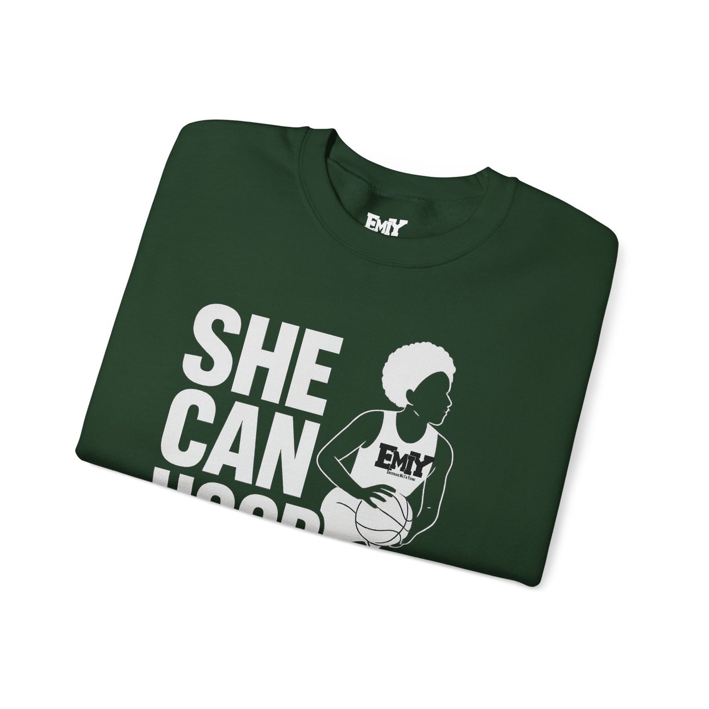 She Can Hoop Too by EMIY Apparel