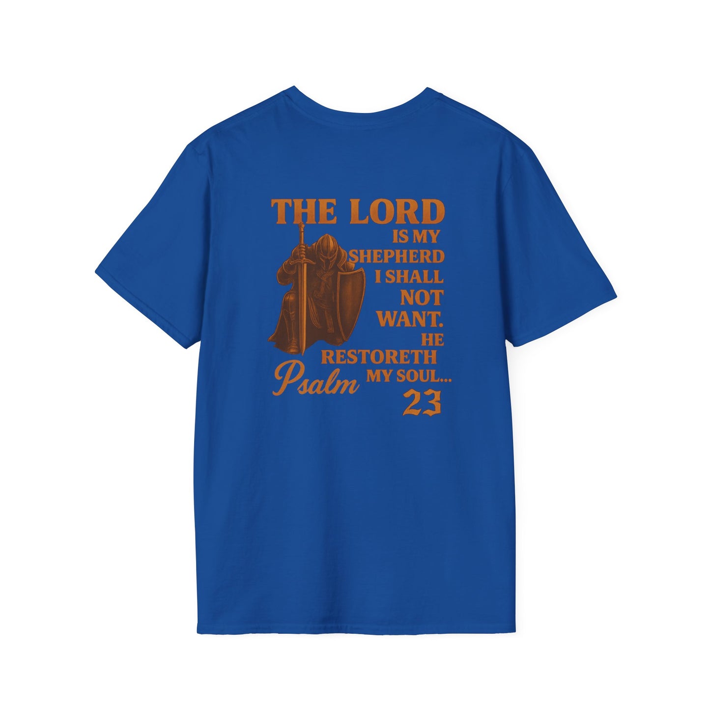 Psalm 23 Unisex T-Shirt - Bible Verse 'I Will Fear No Evil'