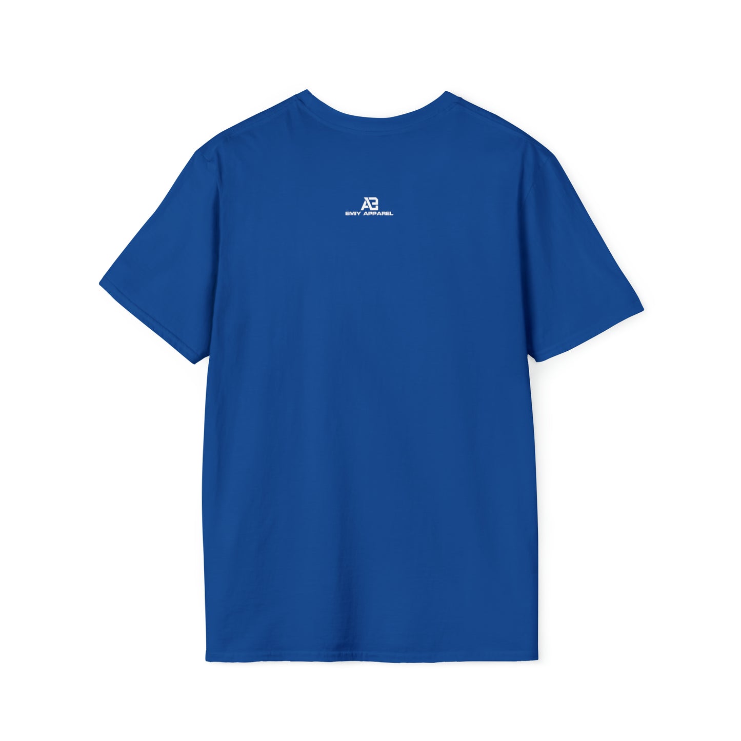 blue EMIY Burnt Unisex Softstyle T-Shirt