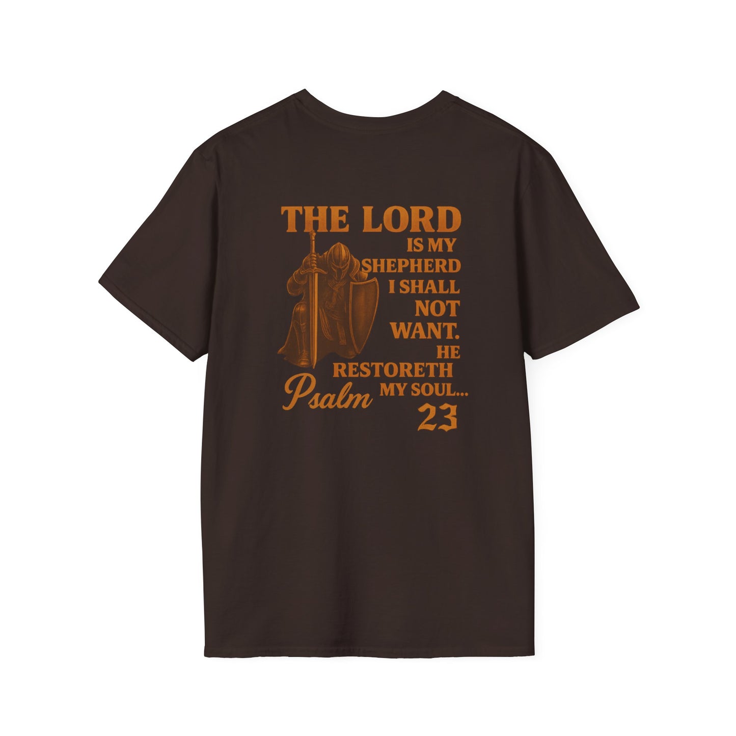 Psalm 23 Unisex T-Shirt - Bible Verse 'I Will Fear No Evil'