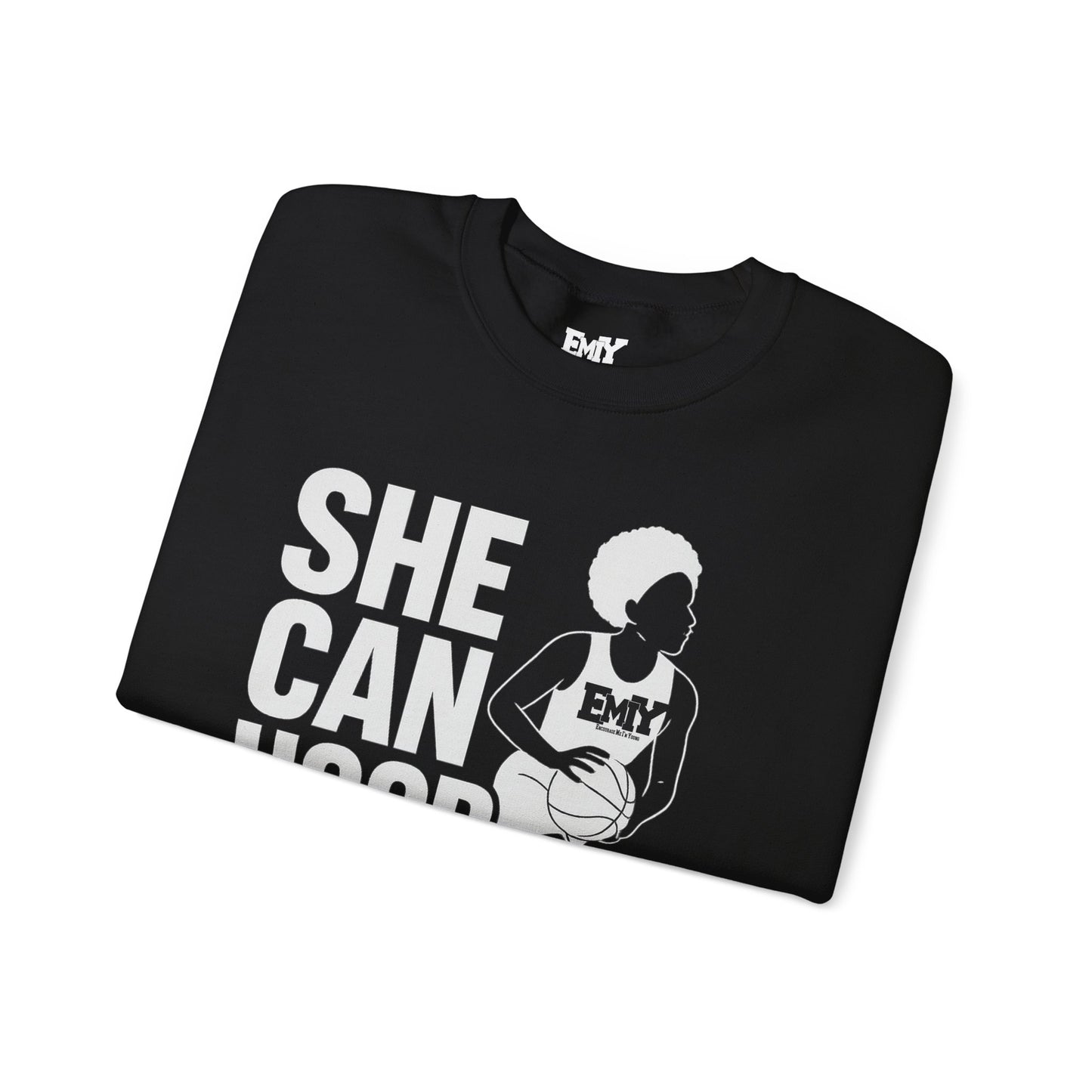 She Can Hoop Too by EMIY Apparel