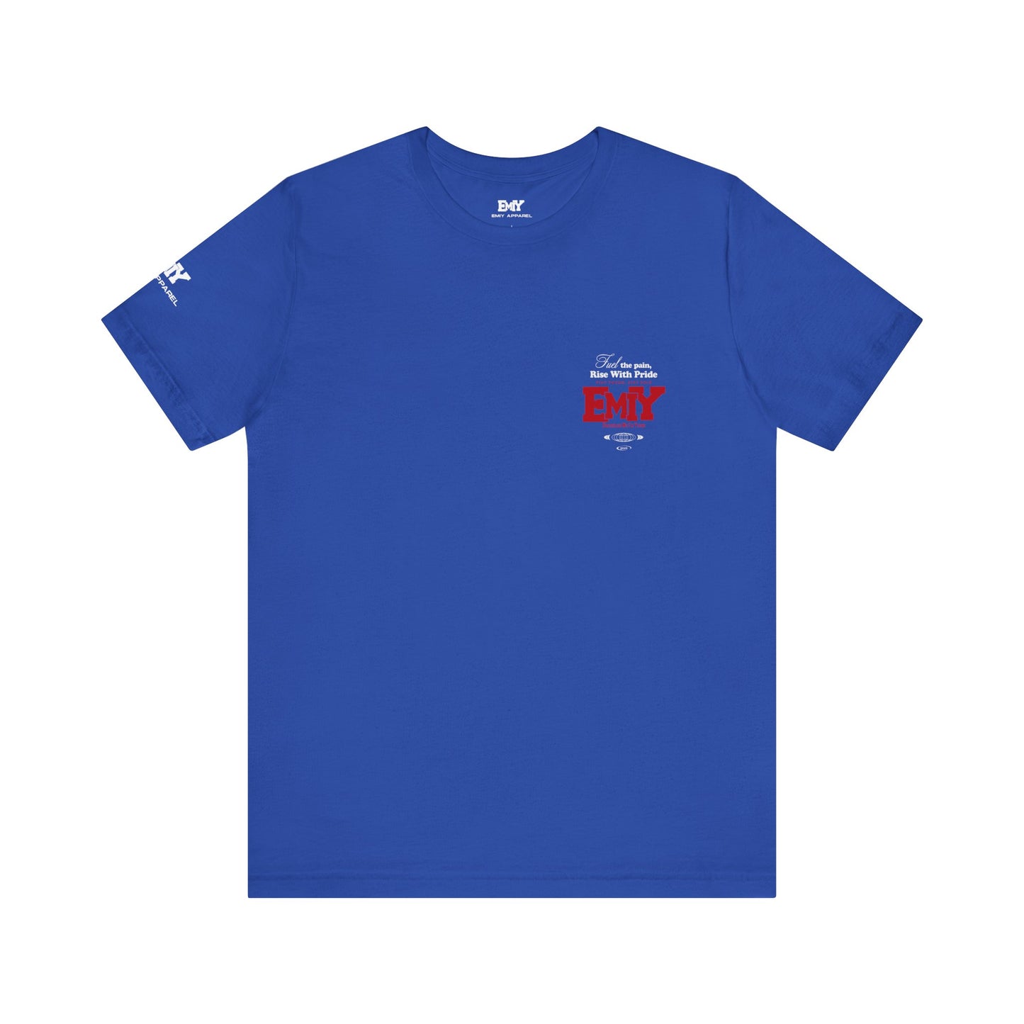 Motivational Fitness T-Shirt - 'Fuel The Pain, Rise With Pride'