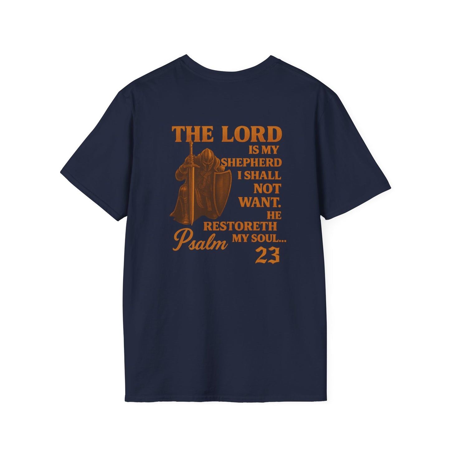 Psalm 23 Unisex T-Shirt - Bible Verse 'I Will Fear No Evil'