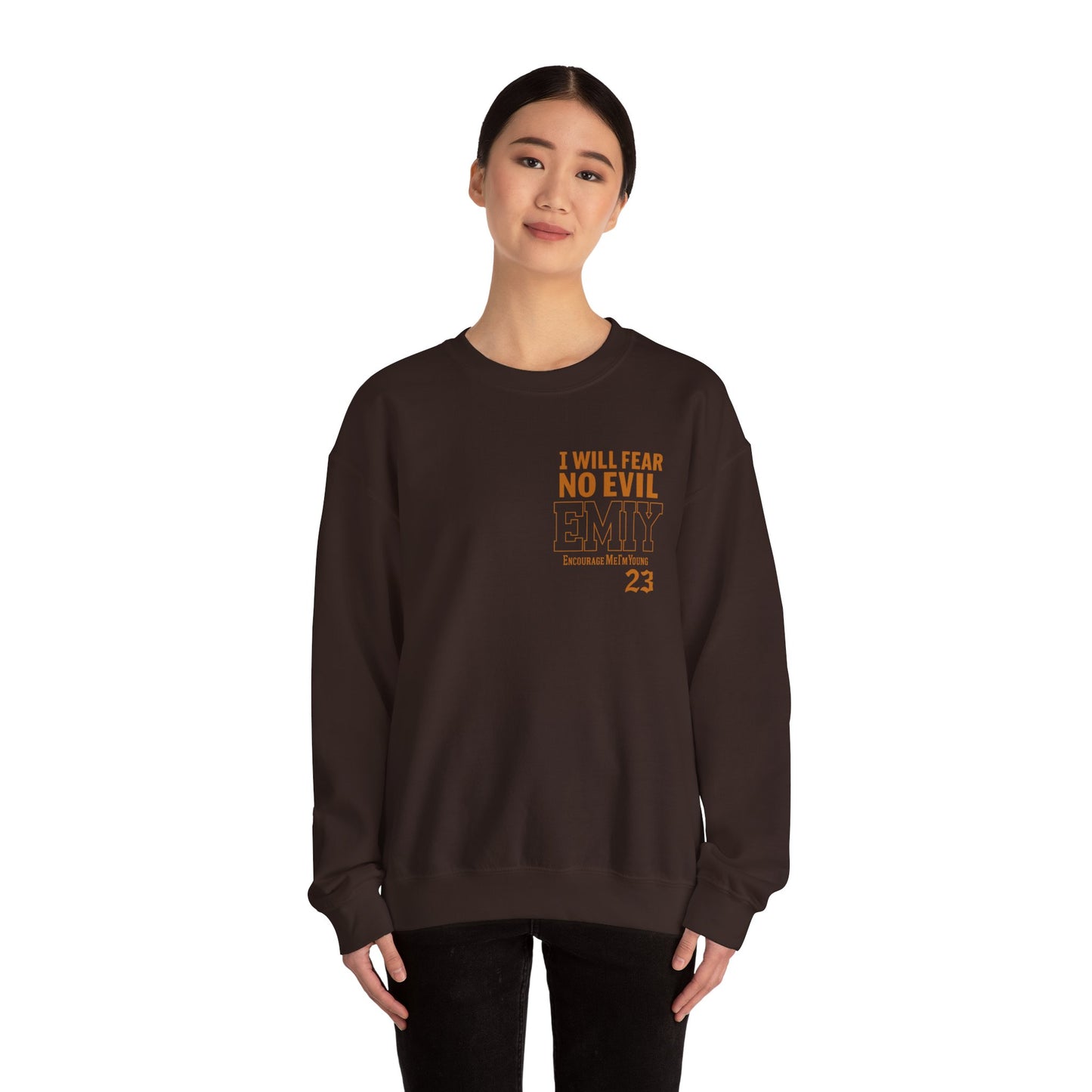 Bible Verse Sweatshirt - Psalms 23 Fear No Evil