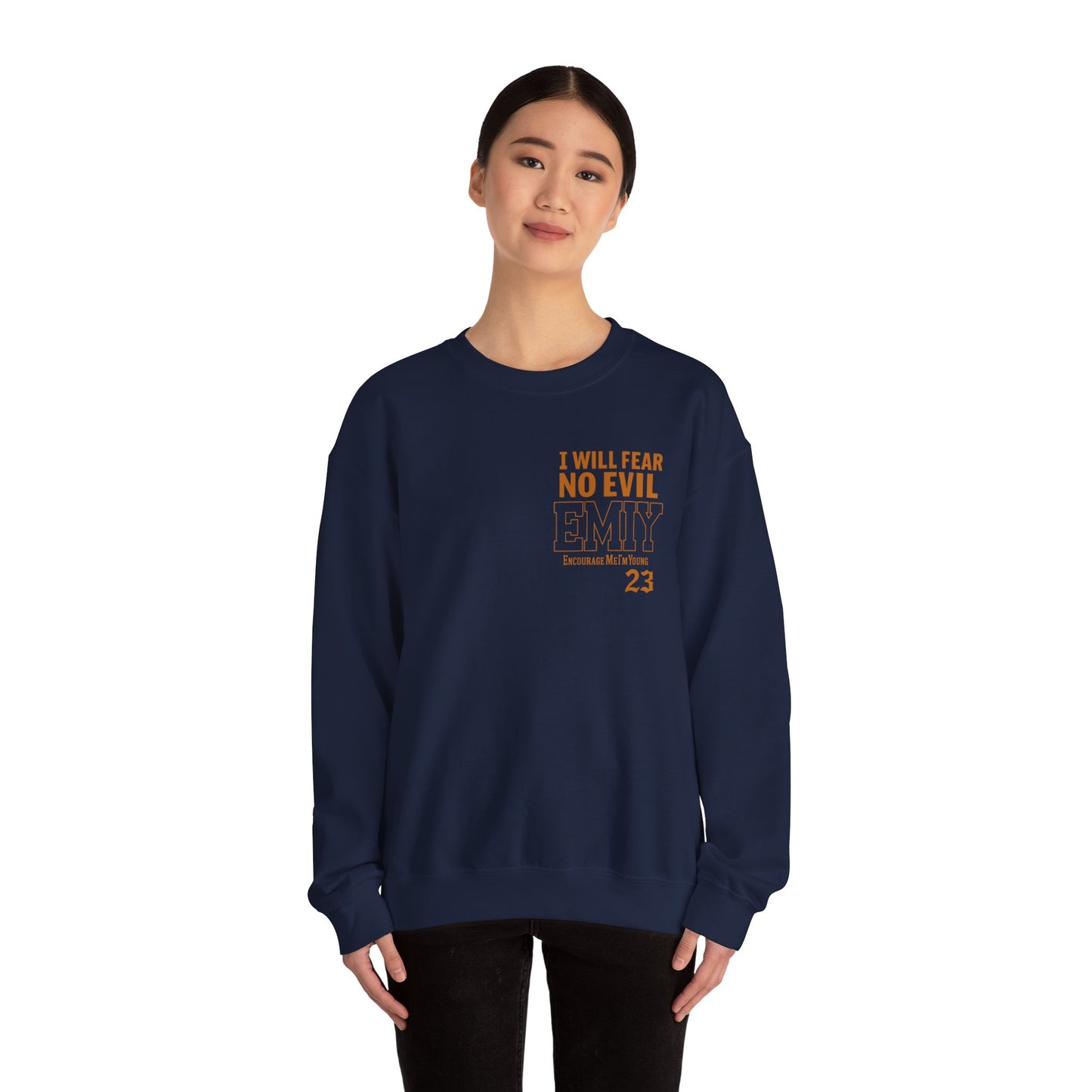 Bible Verse Sweatshirt - Psalms 23 Fear No Evil