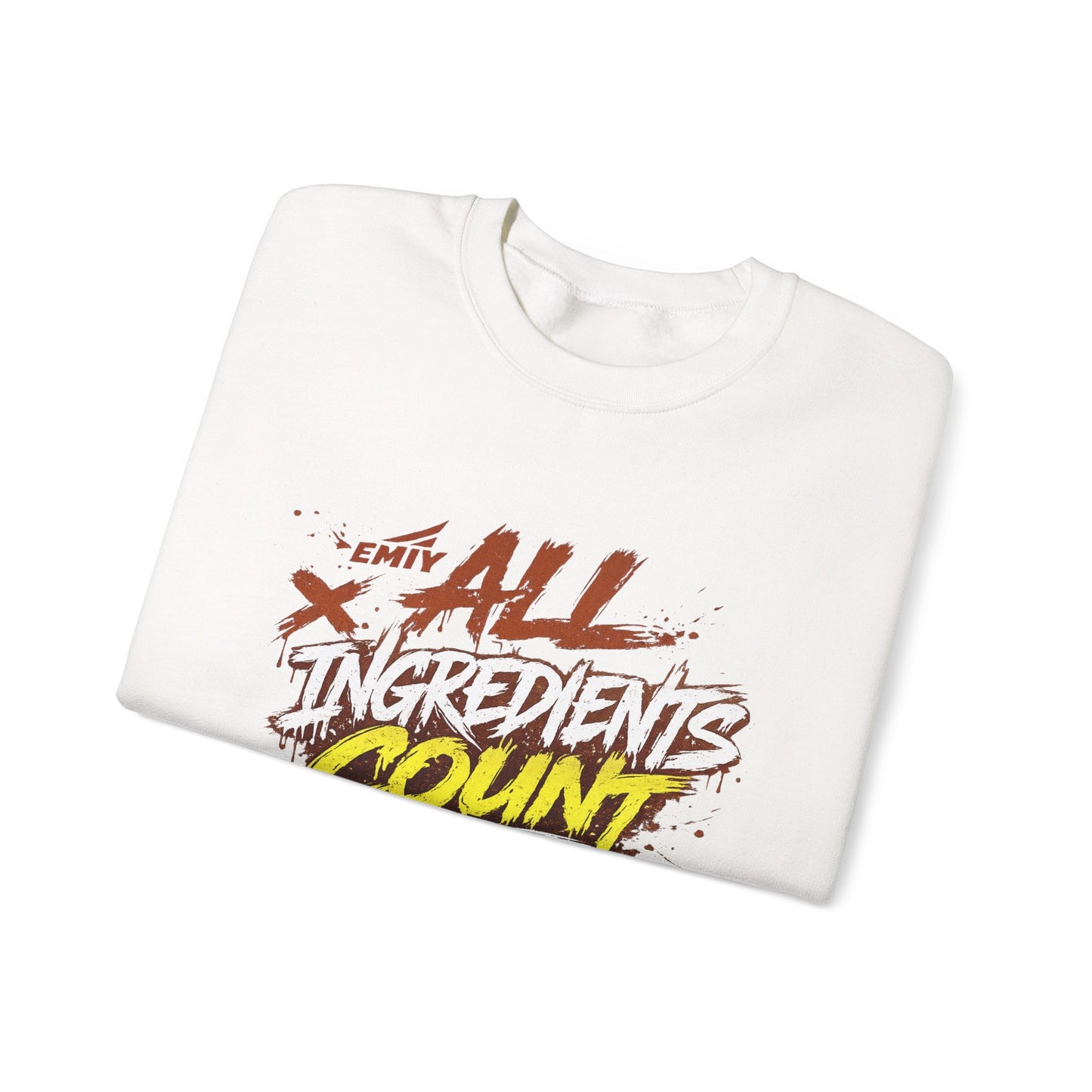 "All Ingredients Count" Crew Sweatshirt