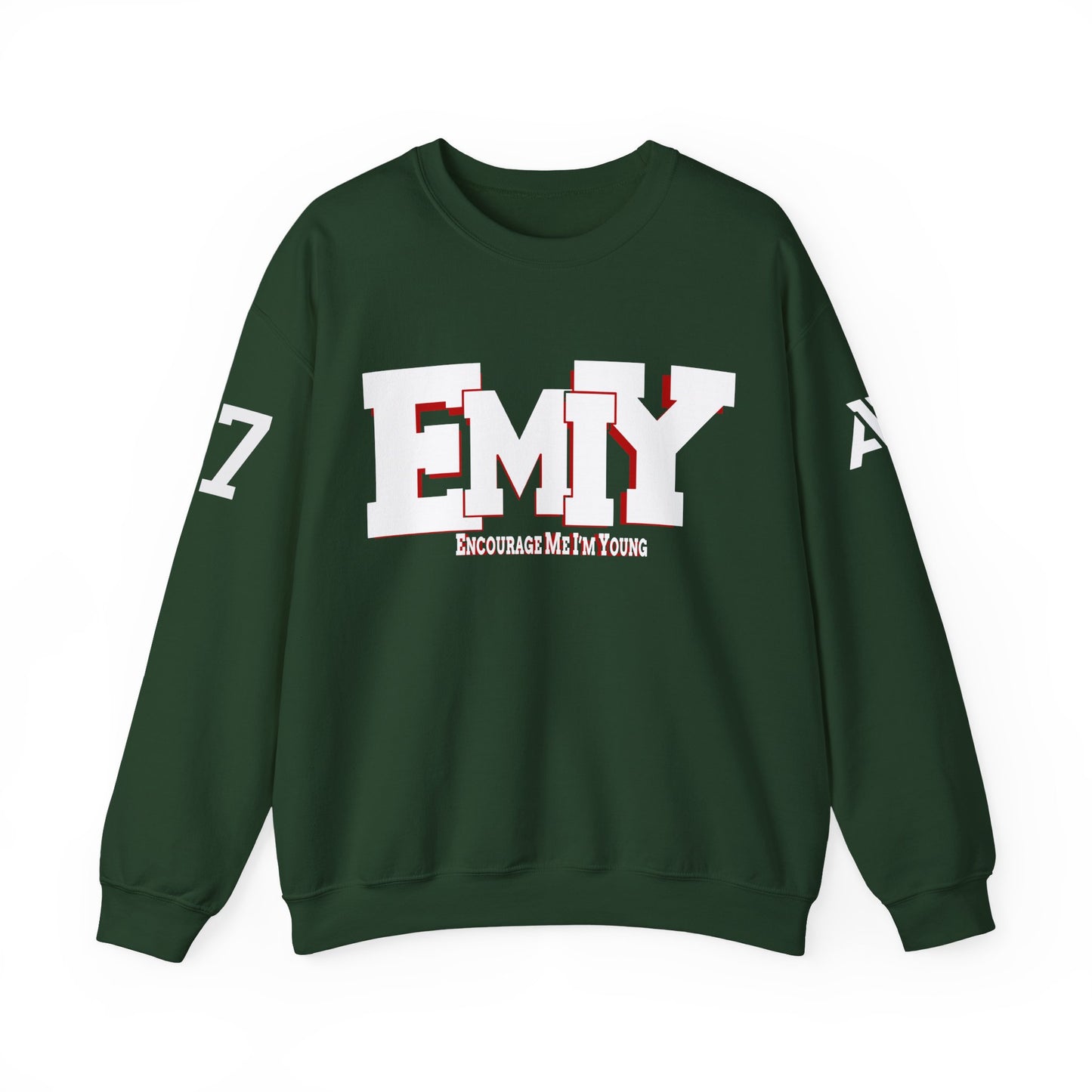 EMIY Varsity Unisex Crewneck Sweatshirt