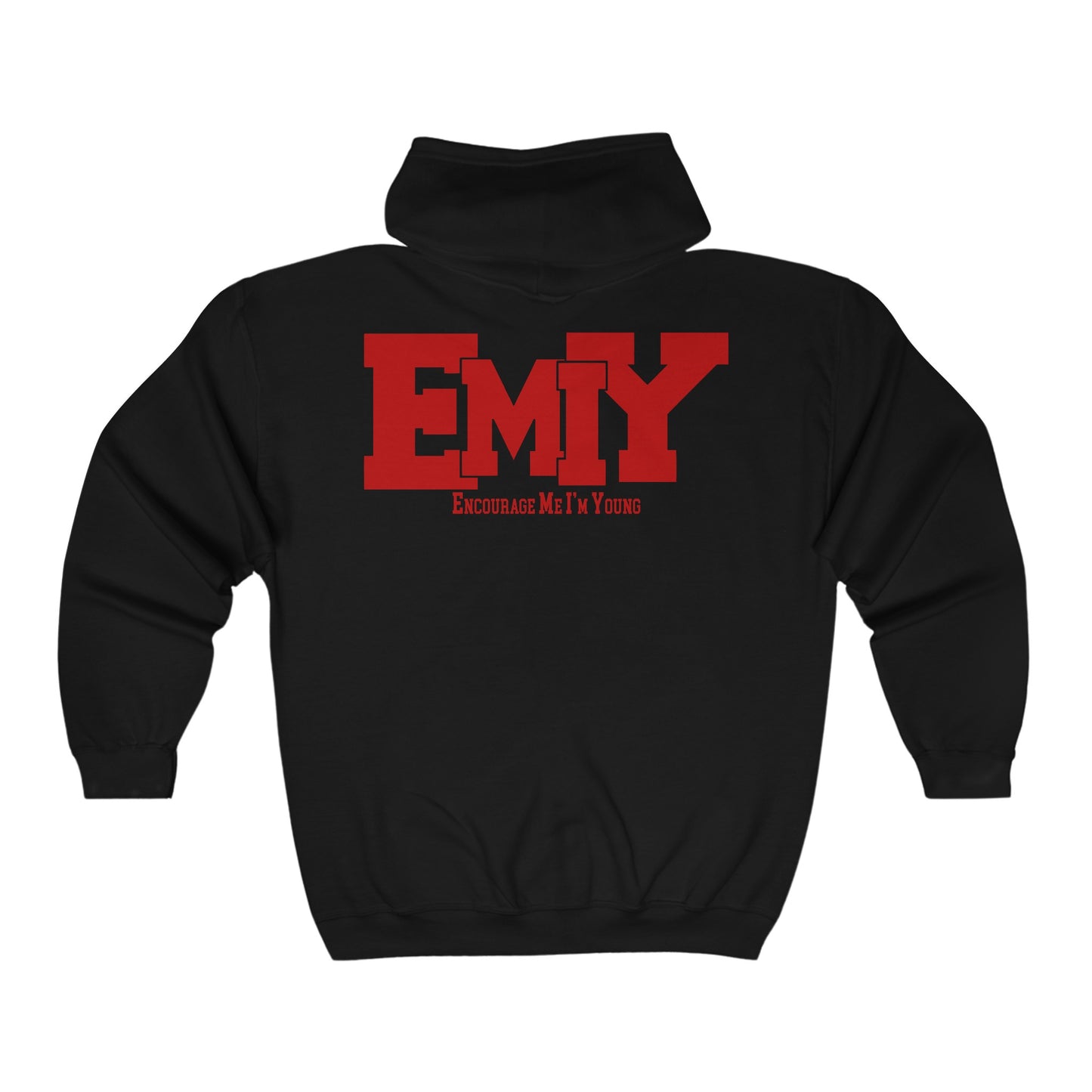 New EMIY Red Teen Zip Hoodie