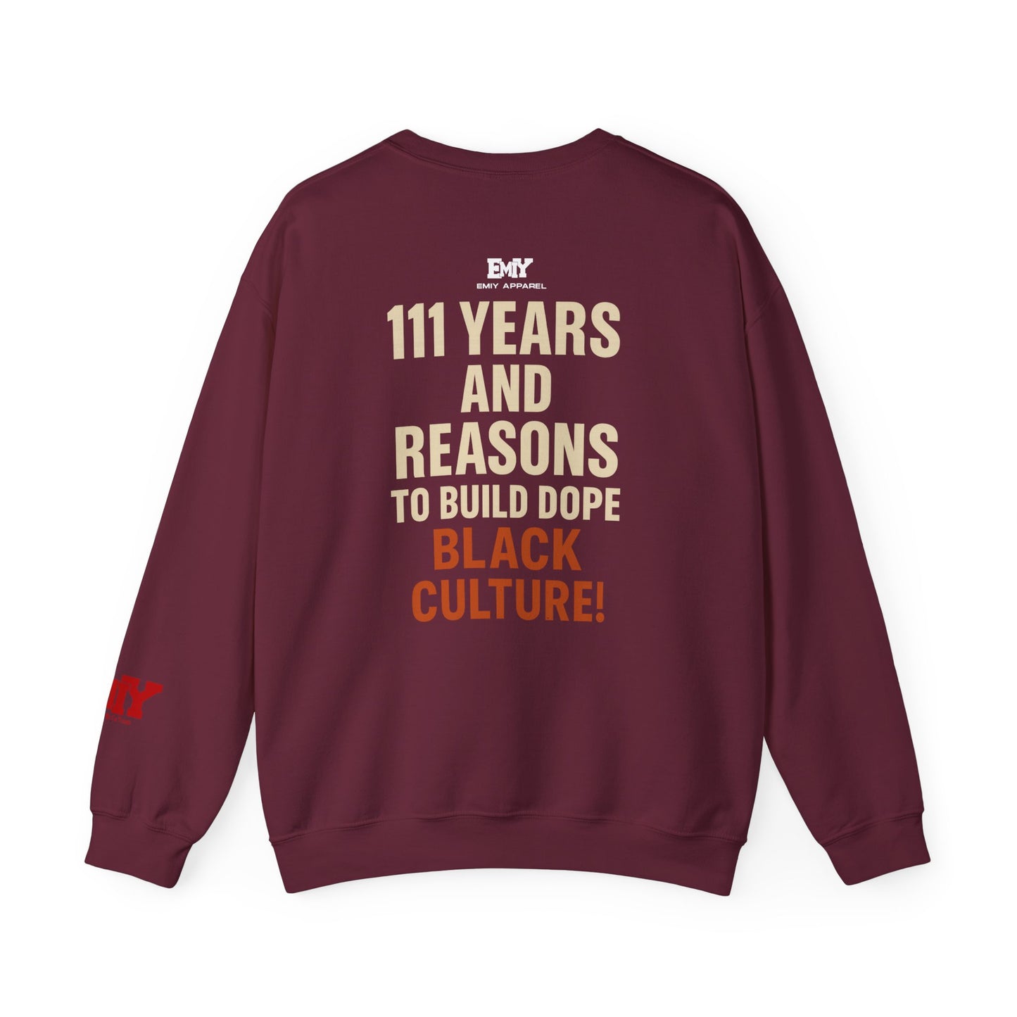 EMIY Tulsa Remembered Vintage Crewneck Sweatshirt — "Never Forget Forever Rise"