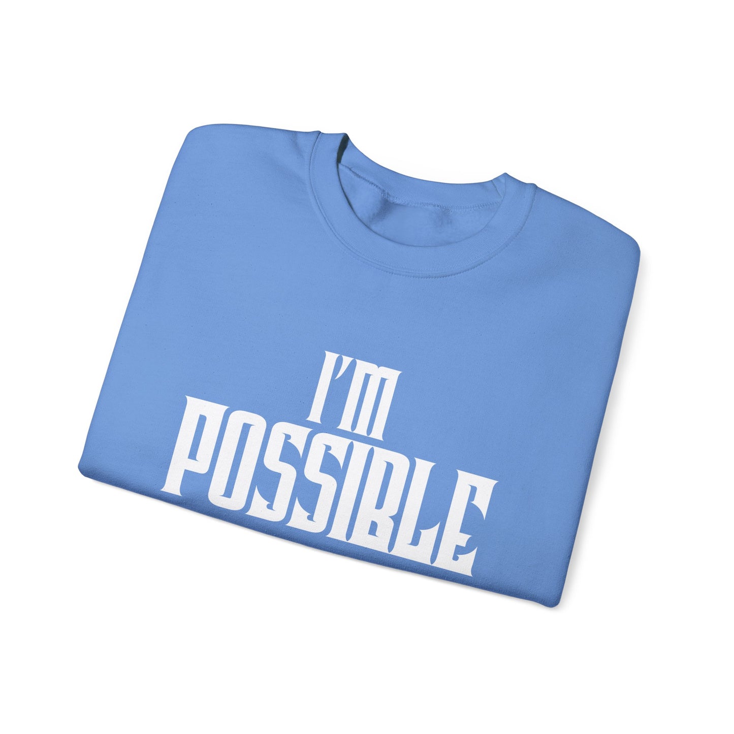 Teen Crewneck Sweatshirt - I'M POSSIBLE Self-Inspiration Design