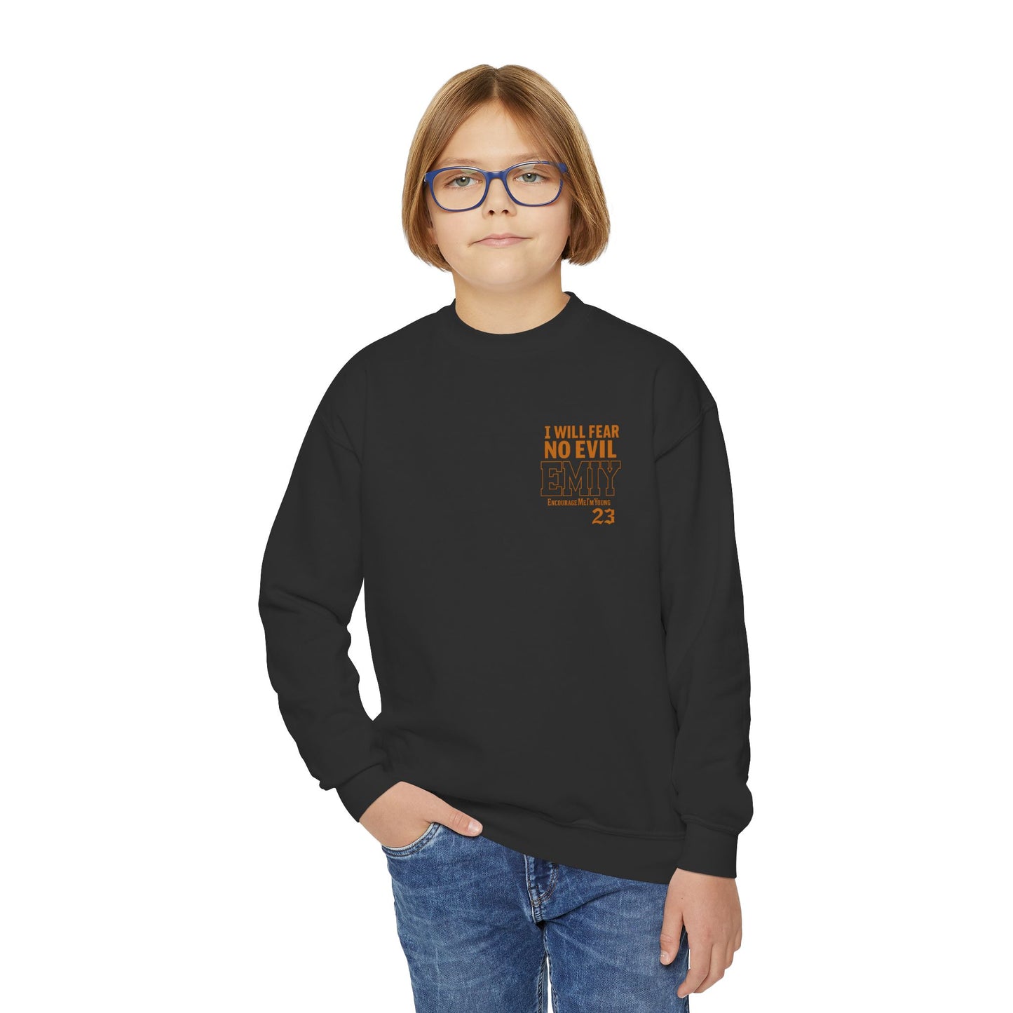 EMIY Kids Sweatshirt - Psalm 23 'The Lord Is My Shepherd' Youth Pullover