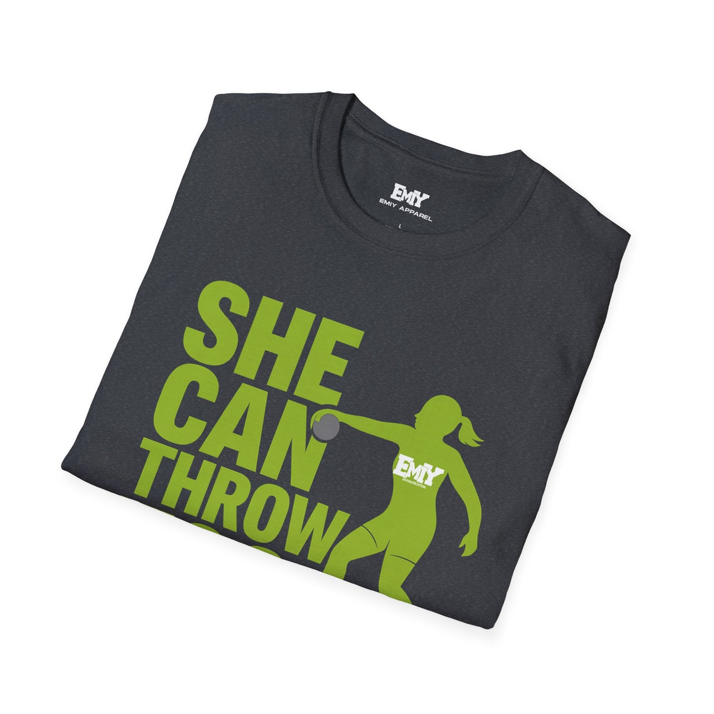 EMIY She Can Throw Too T-shirt