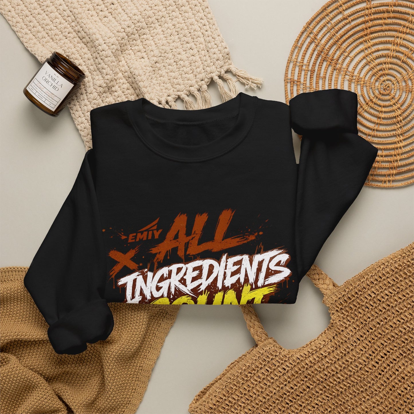 "All Ingredients Count" Crew Sweatshirt