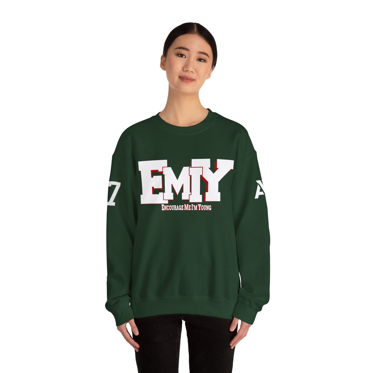 EMIY Varsity Unisex Crewneck Sweatshirt