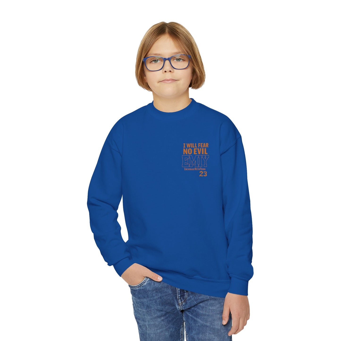 EMIY Kids Sweatshirt - Psalm 23 'The Lord Is My Shepherd' Youth Pullover