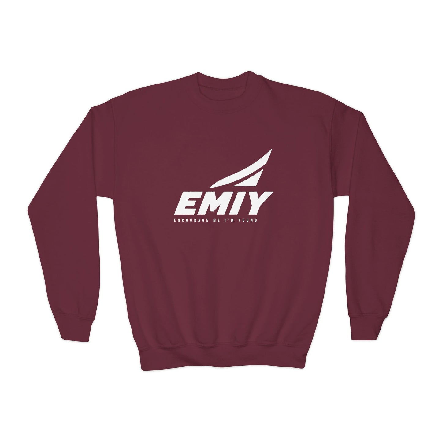Youth Crewneck Sweatshirt — "Rise. Elevate. Lead."