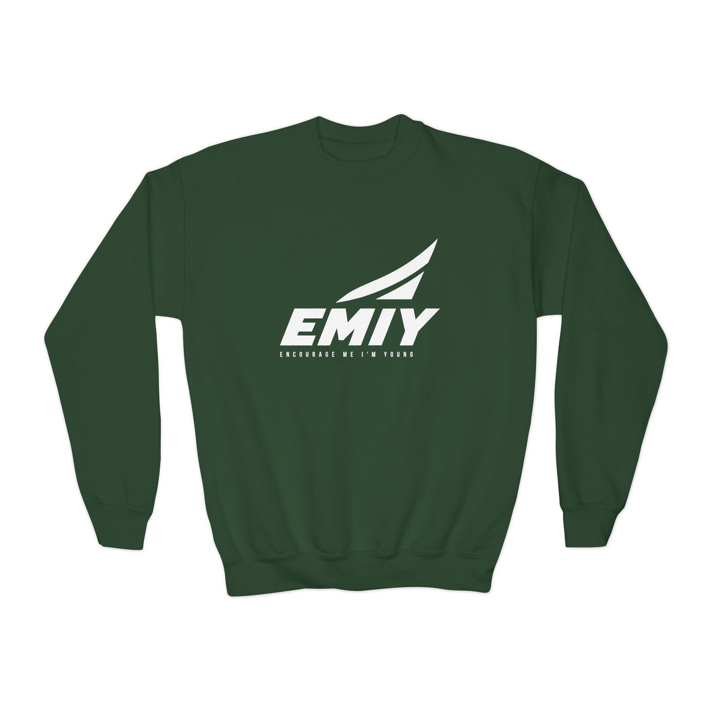 Youth Crewneck Sweatshirt — "Rise. Elevate. Lead."