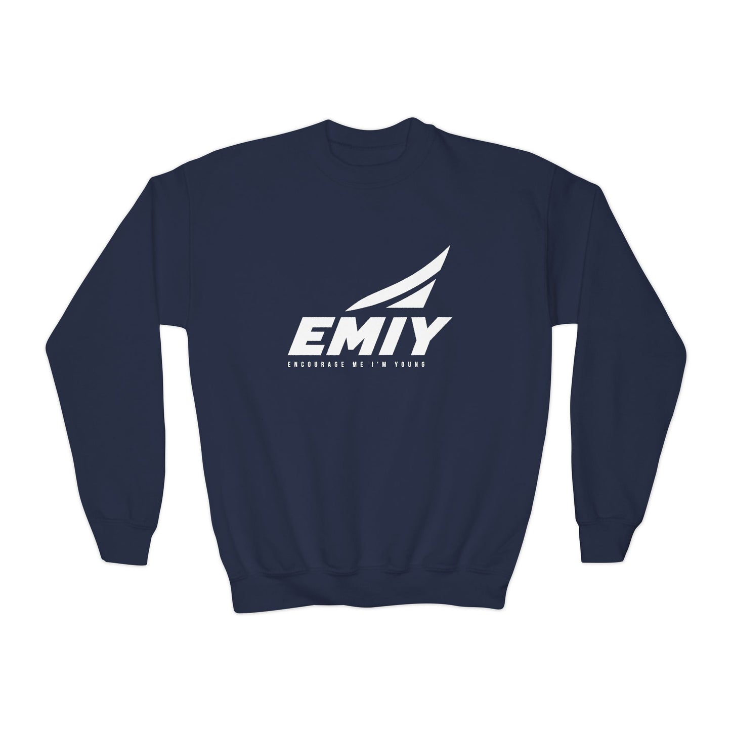 Youth Crewneck Sweatshirt — "Rise. Elevate. Lead."