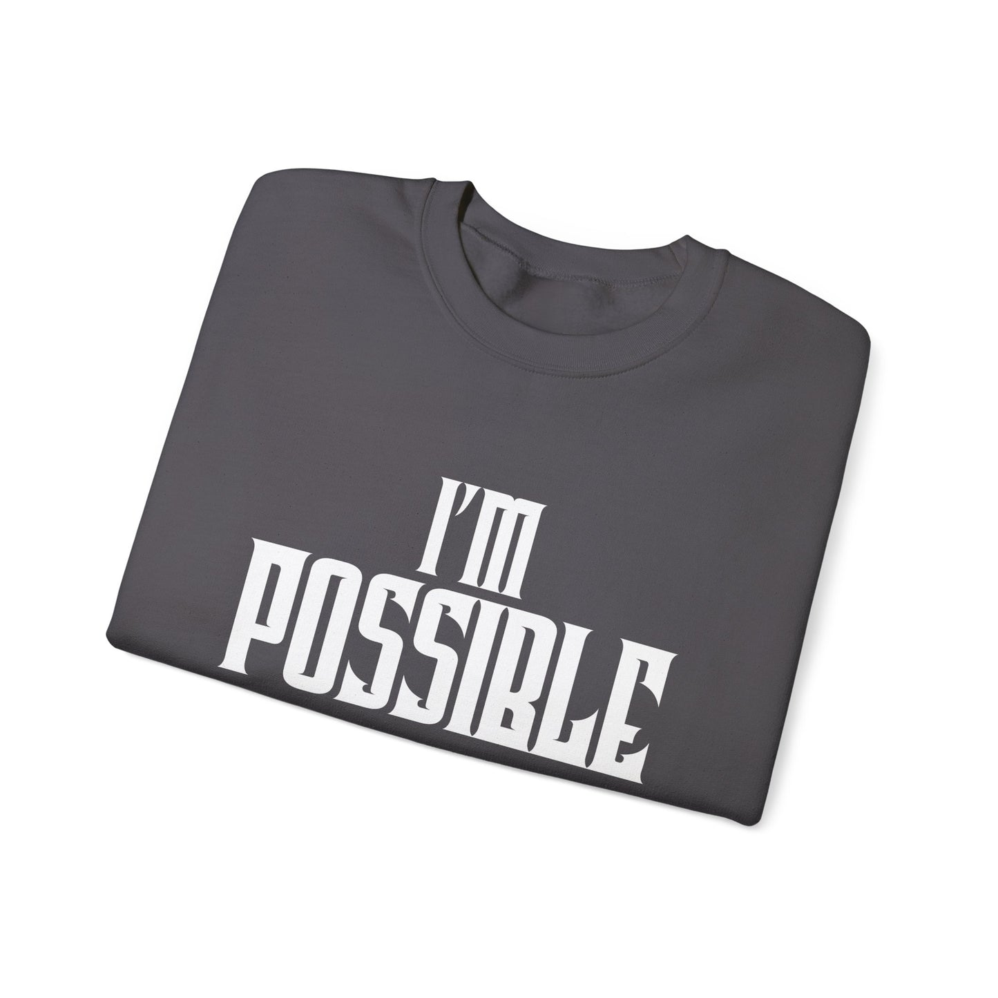 Teen Crewneck Sweatshirt - I'M POSSIBLE Self-Inspiration Design